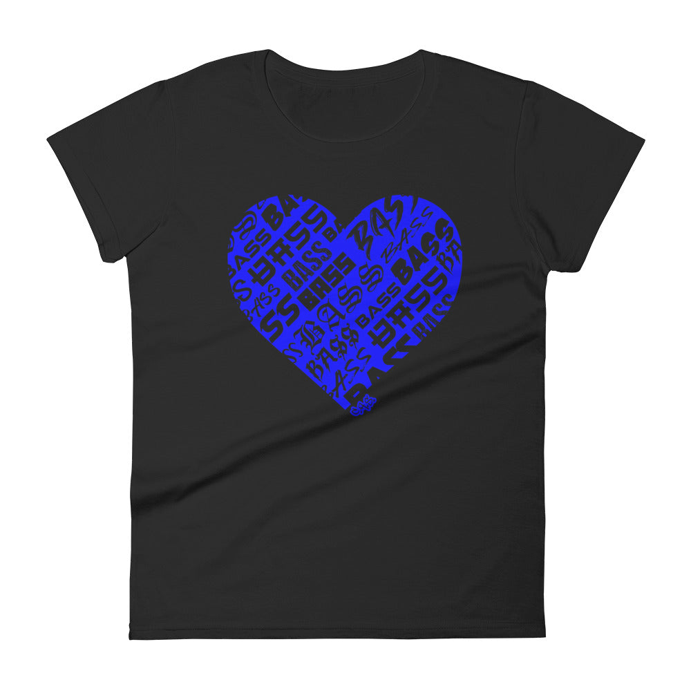 Women's Bassheart short sleeve t-shirt (Blue)