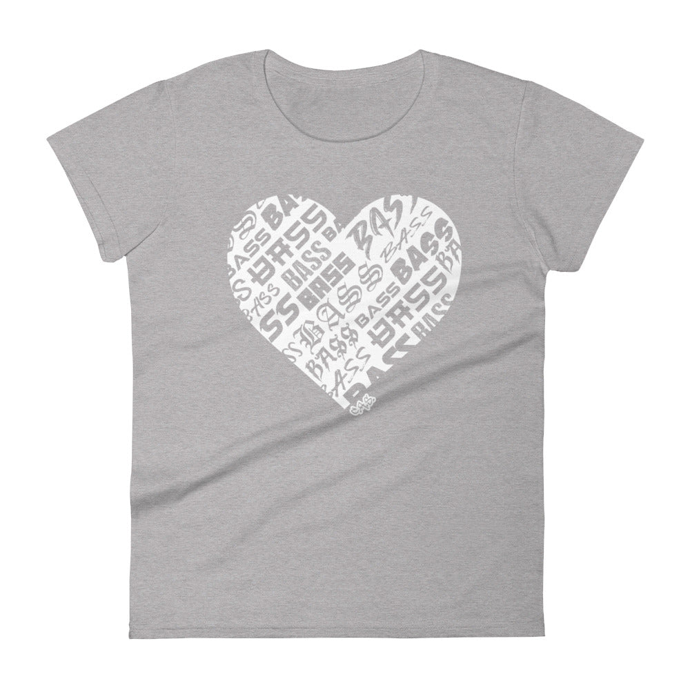 Women's Bassheart short sleeve t-shirt (White)