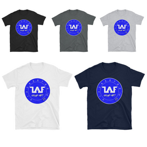 LAF - Lange Audio Fabrication Loud AF Blue Logo T-Shirt