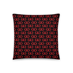 DDxDD Throw Pillows (Black/Red)
