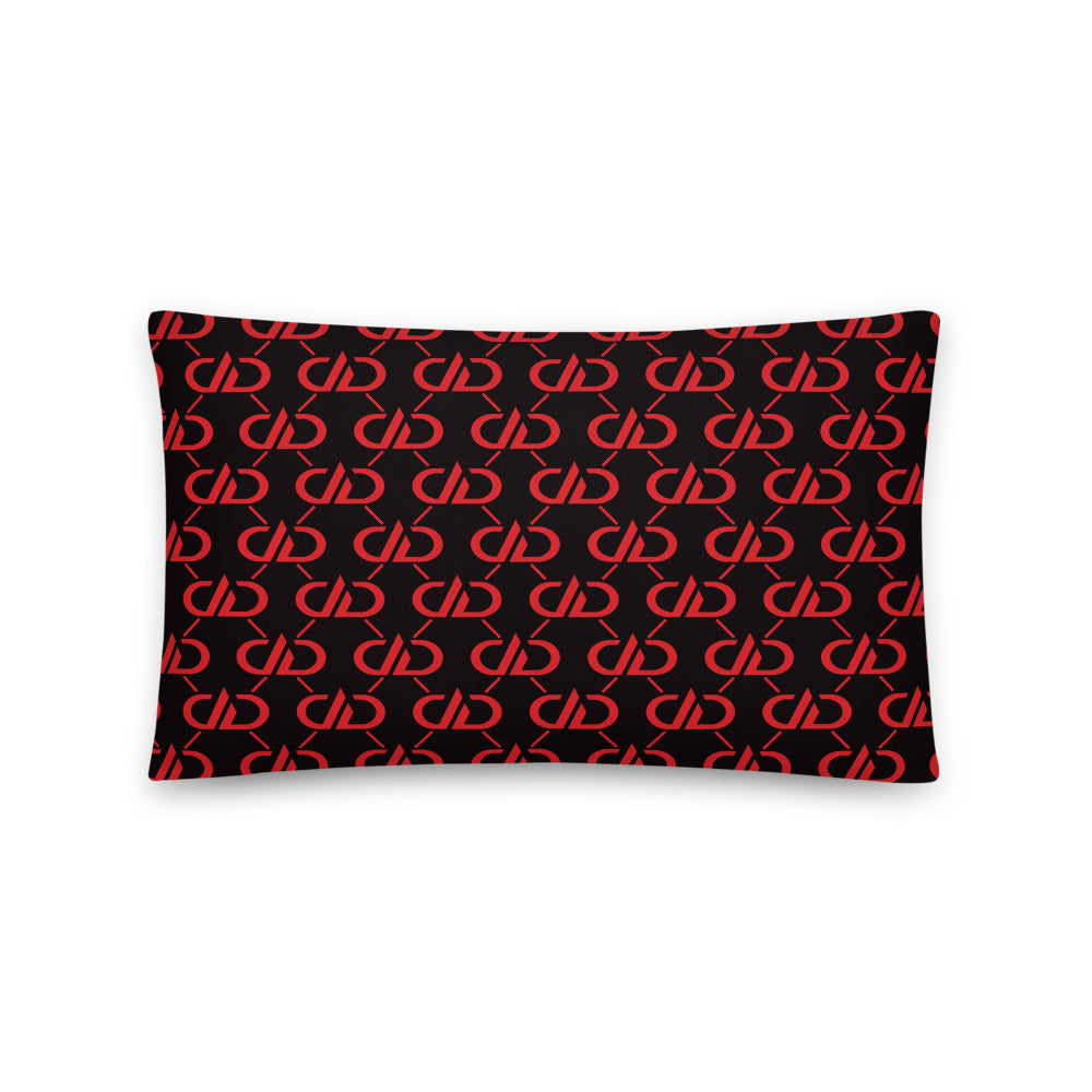 DDxDD Throw Pillows (Black/Red)