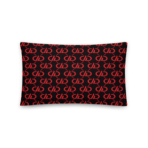 DDxDD Throw Pillows (Black/Red)
