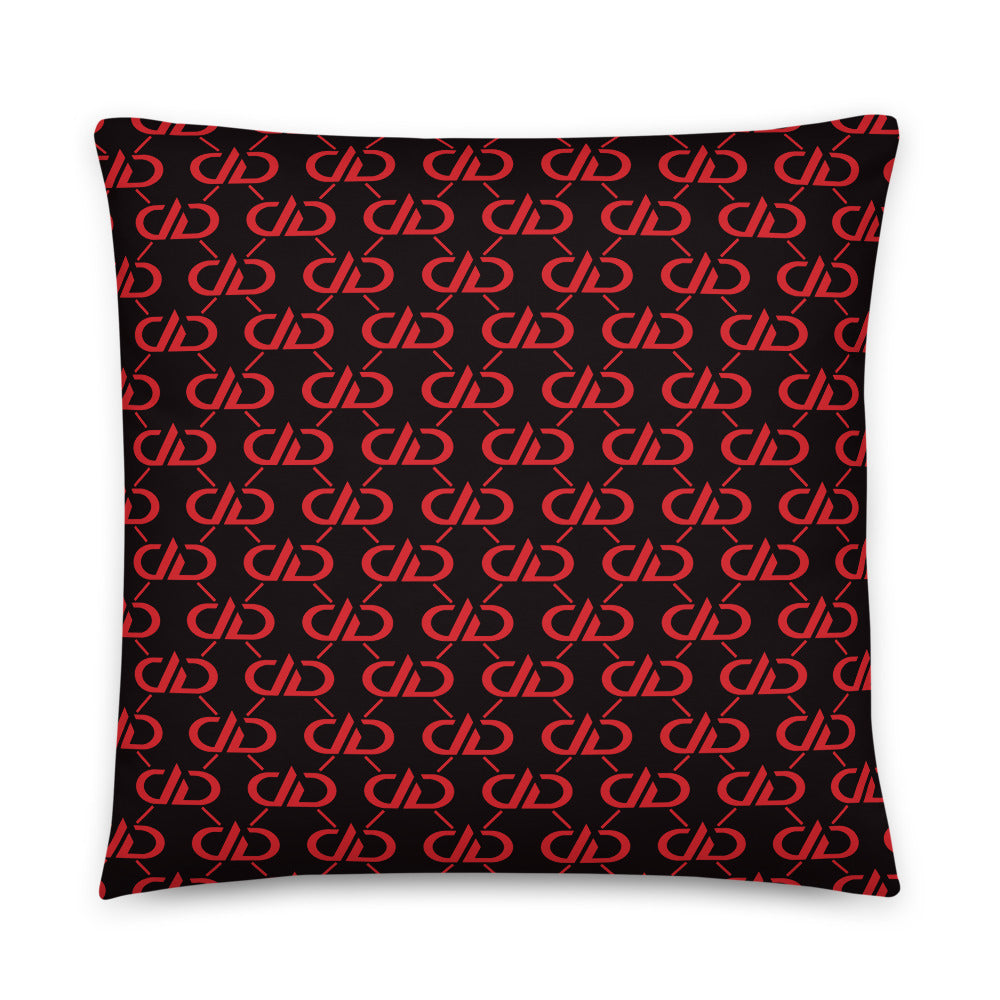 DDxDD Throw Pillows (Black/Red)