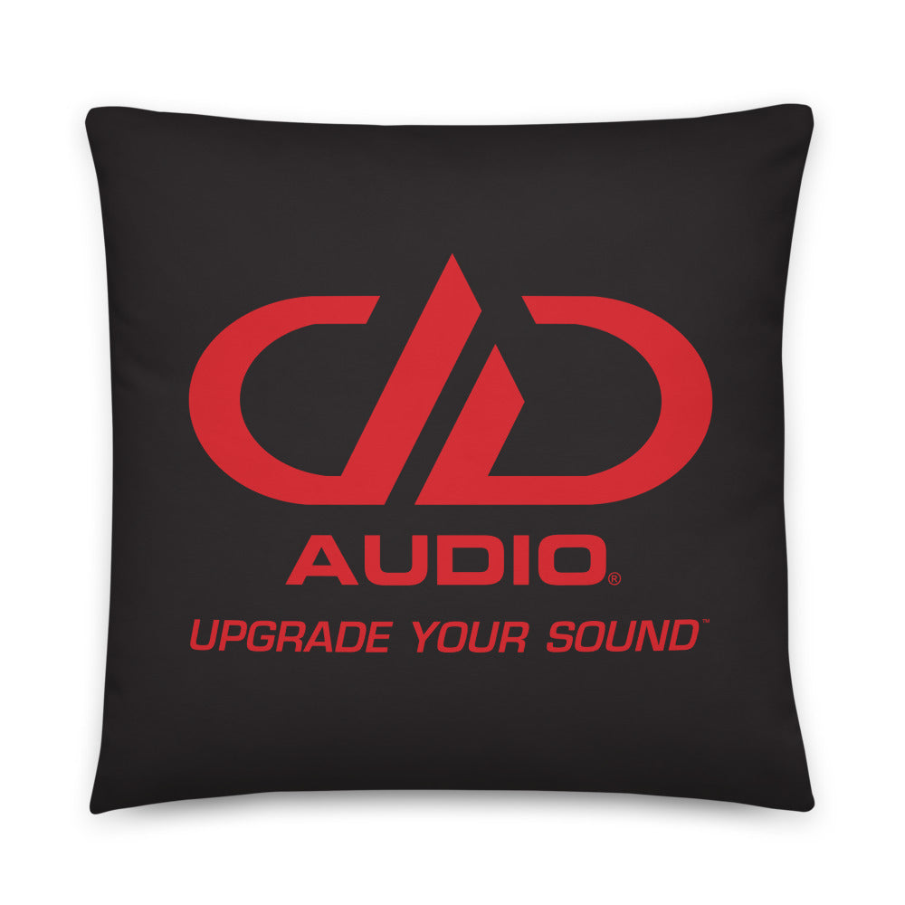 DD Audio Upgrade Your Sound Throw Pillows (Black/Red)
