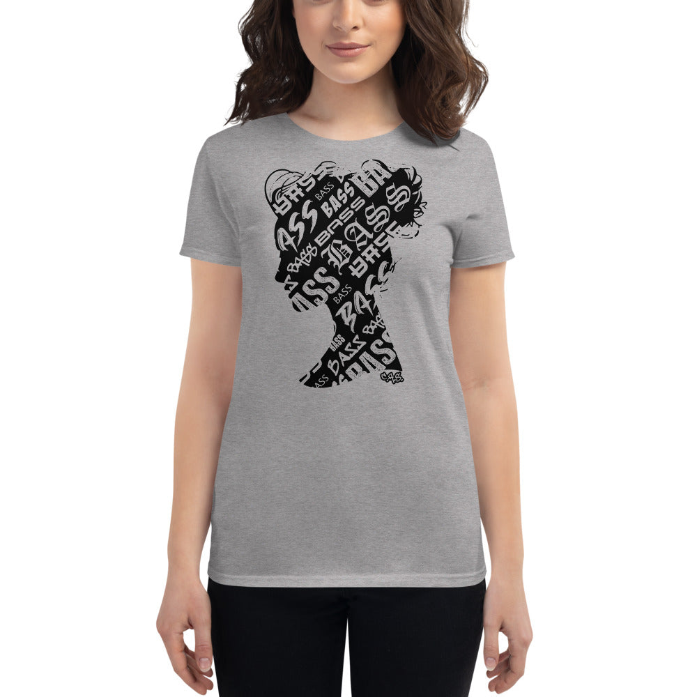 Bass Head Girl Ladies Cut Tee