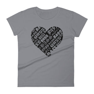 Women's Bassheart short sleeve t-shirt (Black)