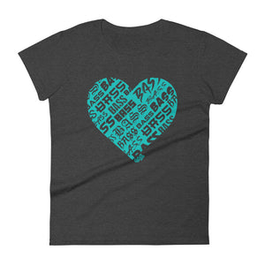 Women's Bassheart short sleeve t-shirt (Tiffany)