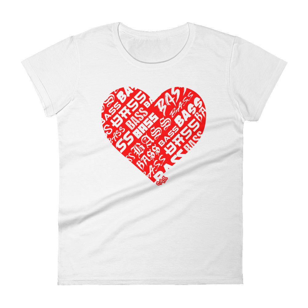 Women's Bassheart short sleeve t-shirt (Red)