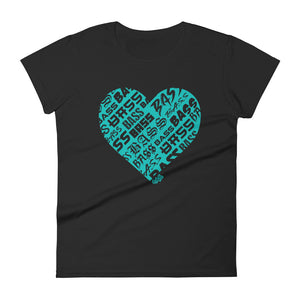 Women's Bassheart short sleeve t-shirt (Tiffany)