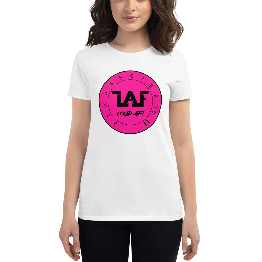 LAF Loud Af Pink Logo Women's short sleeve t-shirt