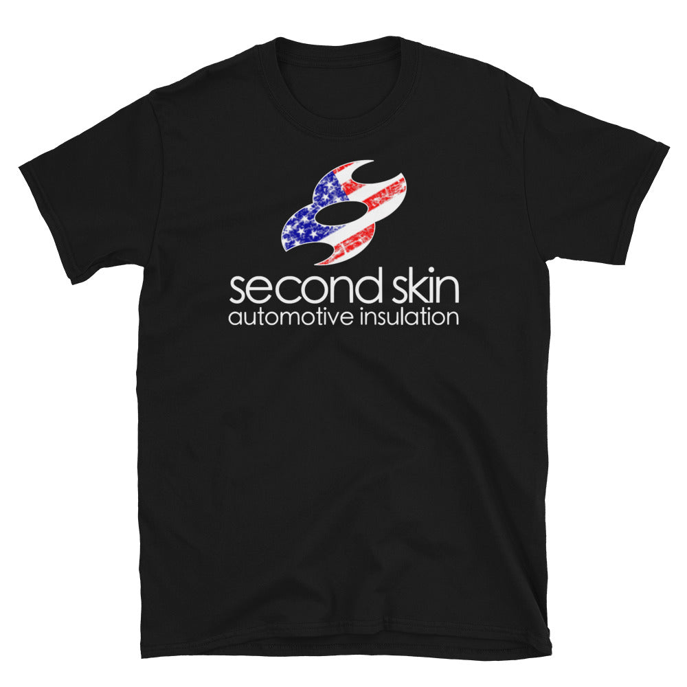 Second Skin America Short-Sleeve Unisex T-Shirt (Weathered Logo)