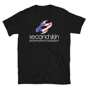 Second Skin America Short-Sleeve Unisex T-Shirt (Weathered Logo)