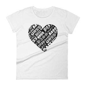 Women's Bassheart short sleeve t-shirt (Black)