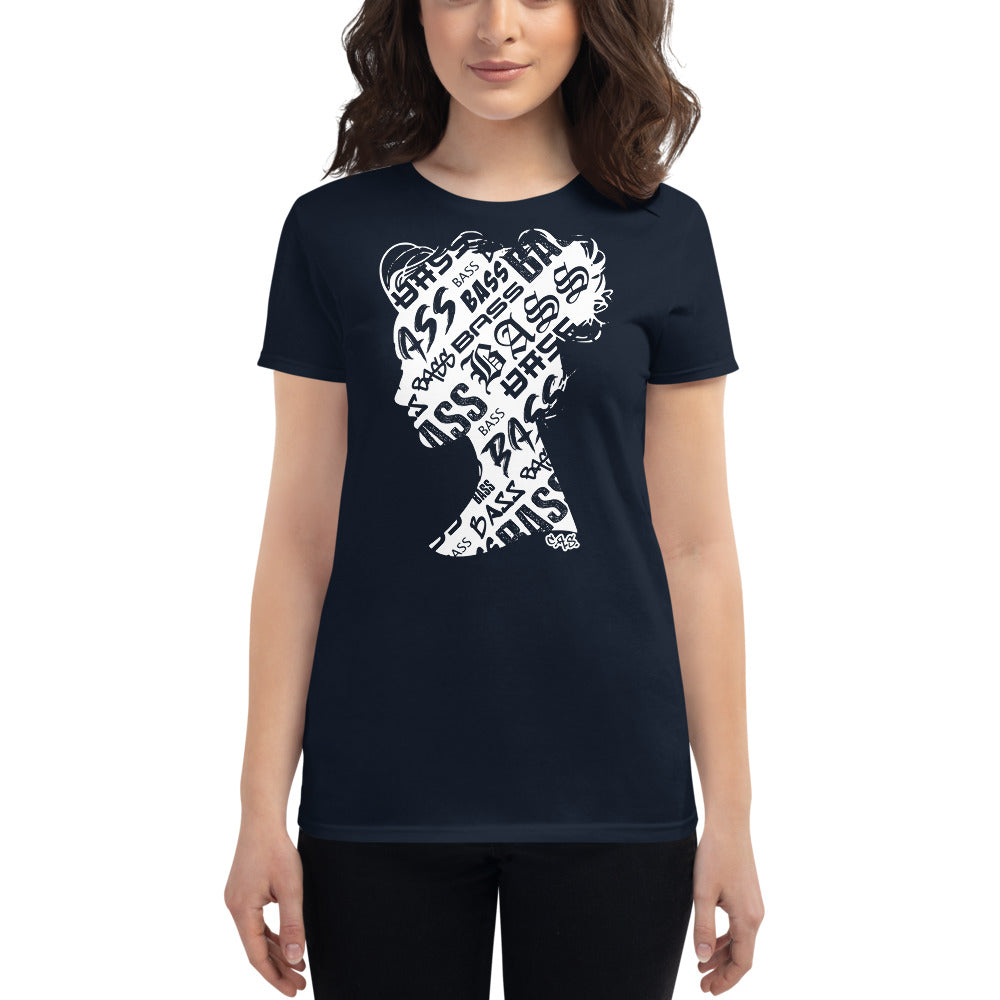Bass Head Girl Ladies Cut Tee