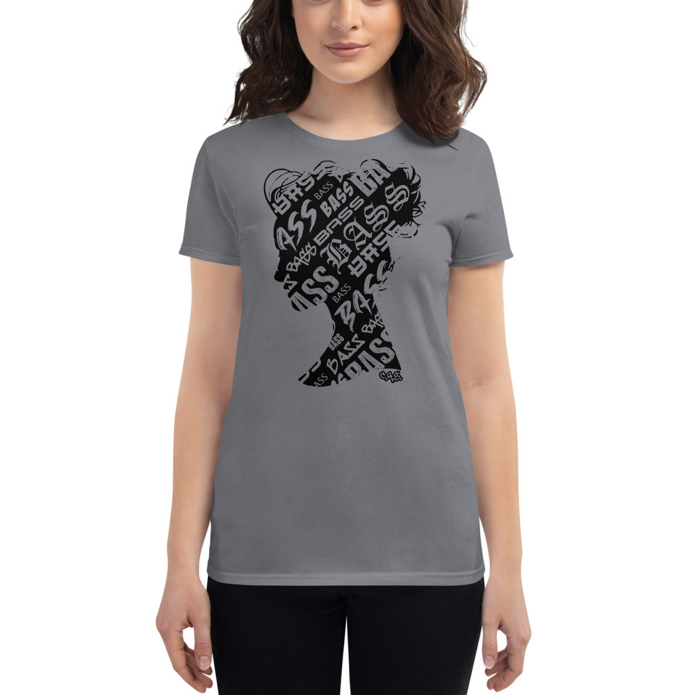 Bass Head Girl Ladies Cut Tee