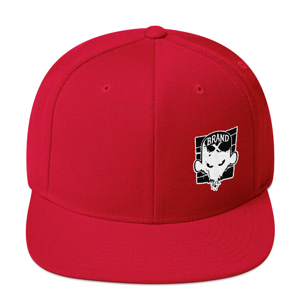 Brand X Face Snapback Hat