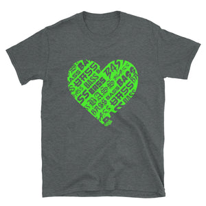 Car Audio Swag Bassheart Tee (Neon Green)