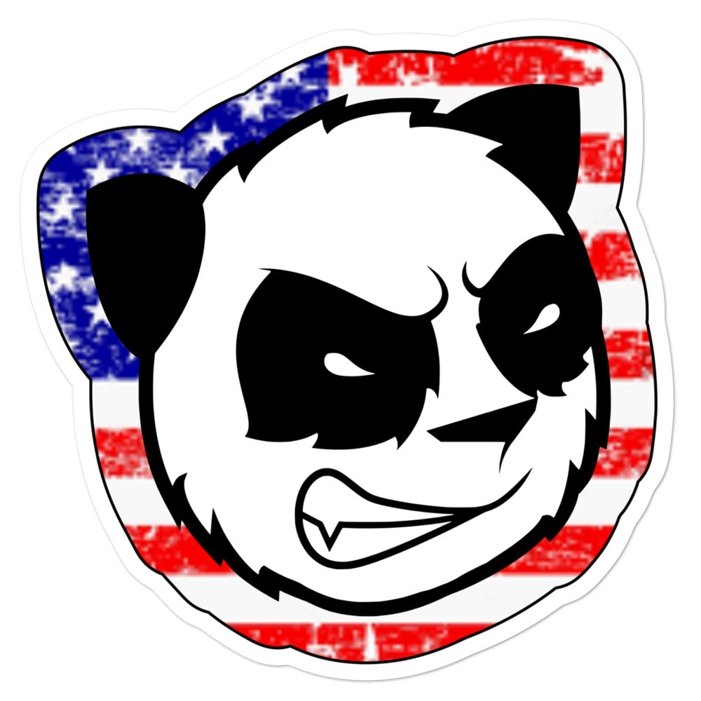 Merica Angry Panda Die Cut Decals