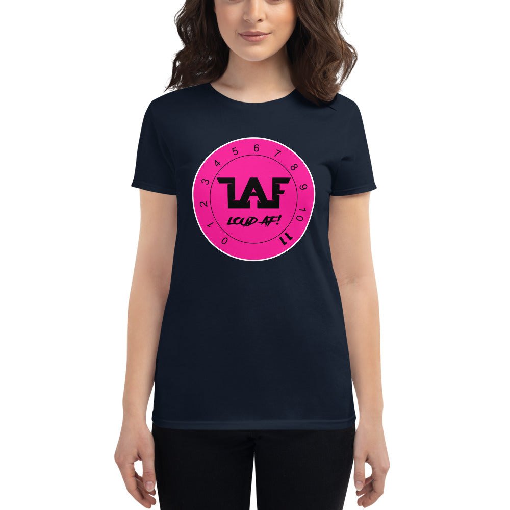 LAF Loud Af Pink Logo Women's short sleeve t-shirt