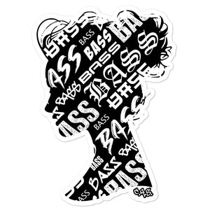 Bassgirl Bubble-free stickers