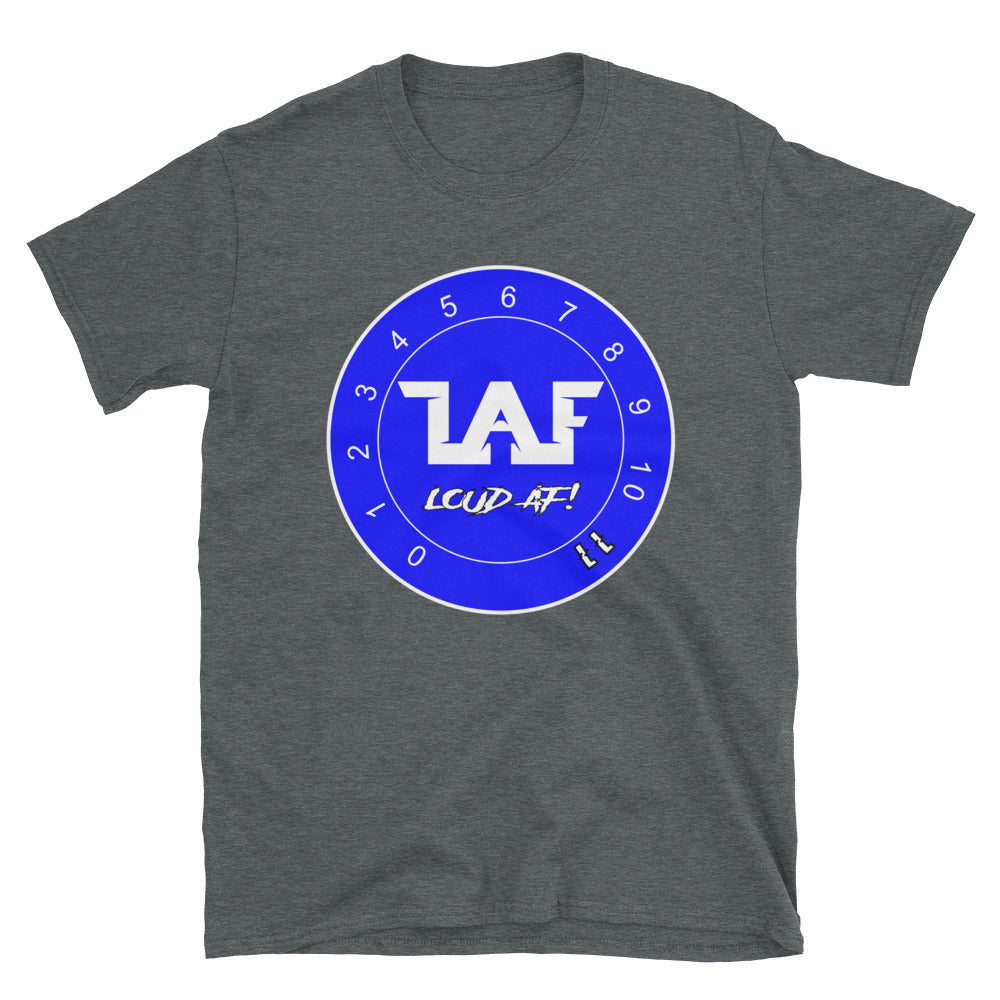 LAF - Lange Audio Fabrication Loud AF Blue Logo T-Shirt