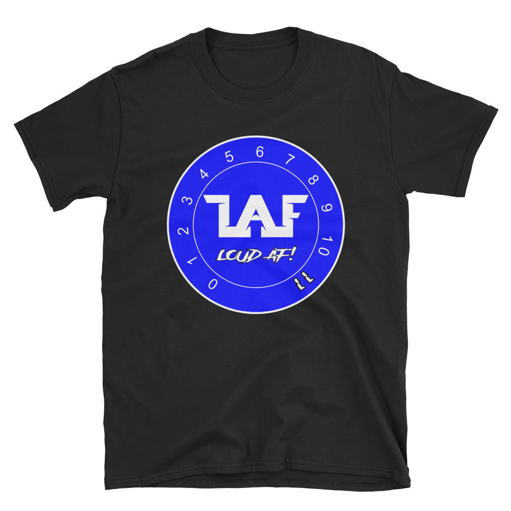 LAF - Lange Audio Fabrication Loud AF Blue Logo T-Shirt