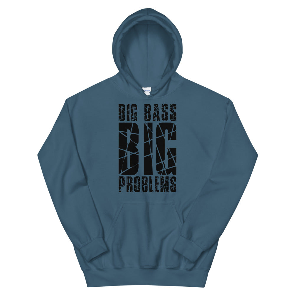 Big Bass Big Problems Hoodie (Black/White)