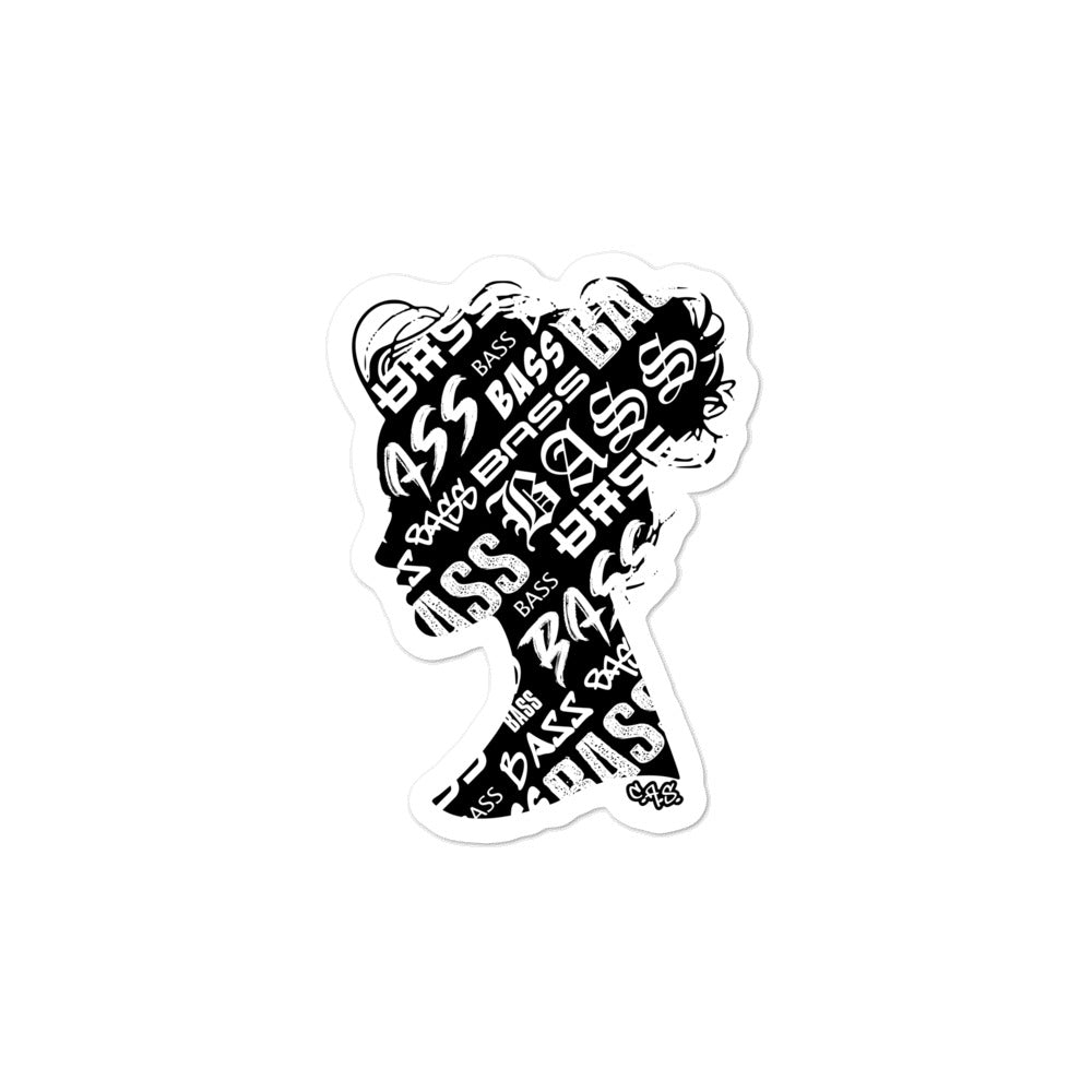Bassgirl Bubble-free stickers