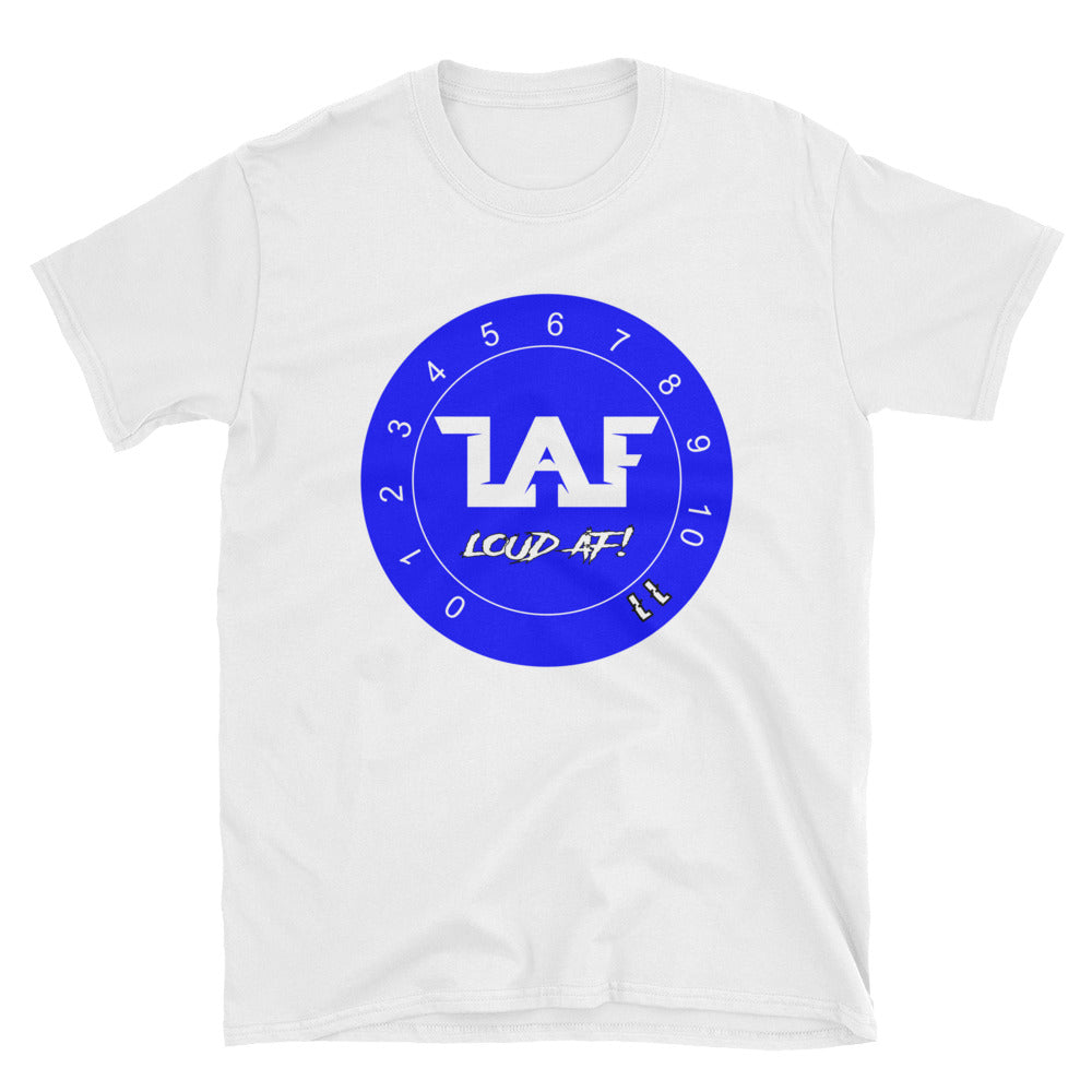 LAF - Lange Audio Fabrication Loud AF Blue Logo T-Shirt