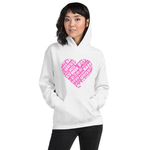 Bassheart Unisex Hoodie (Neon Pink)