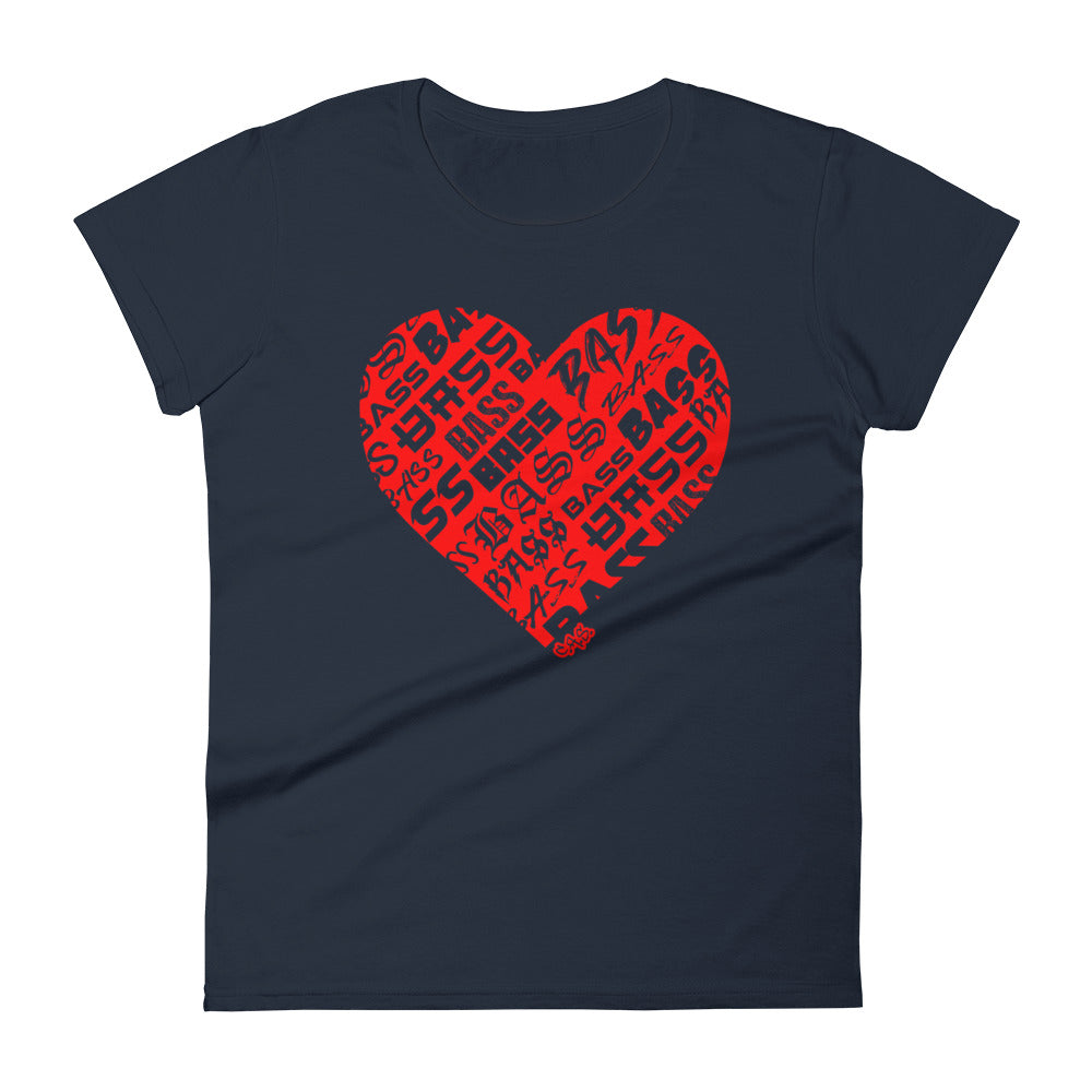 Women's Bassheart short sleeve t-shirt (Red)
