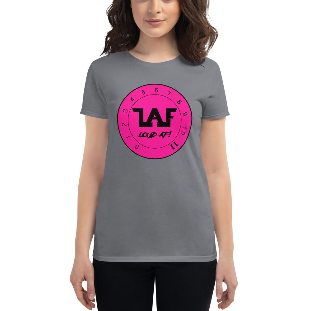 LAF Loud Af Pink Logo Women's short sleeve t-shirt