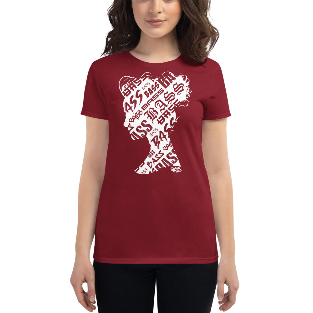 Bass Head Girl Ladies Cut Tee