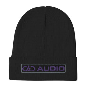 DD Audio Embroidered Cuffed Beanie (Black/Purple)