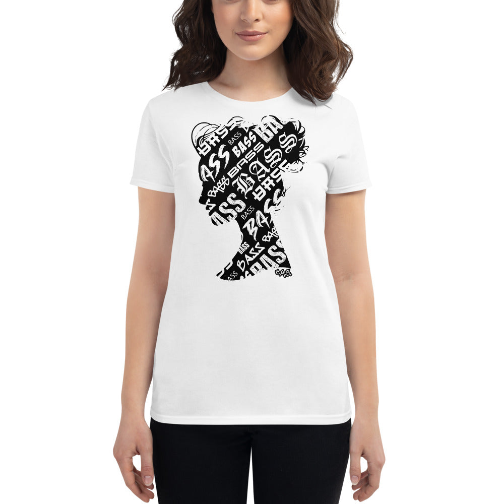 Bass Head Girl Ladies Cut Tee
