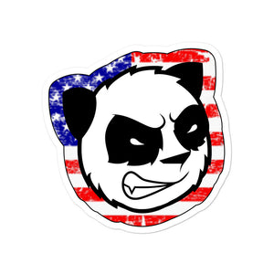 Merica Angry Panda Die Cut Decals