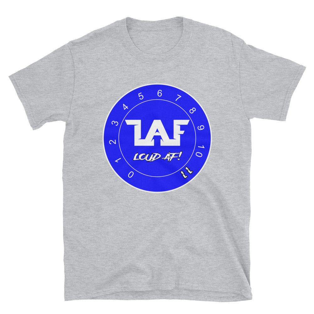 LAF - Lange Audio Fabrication Loud AF Blue Logo T-Shirt