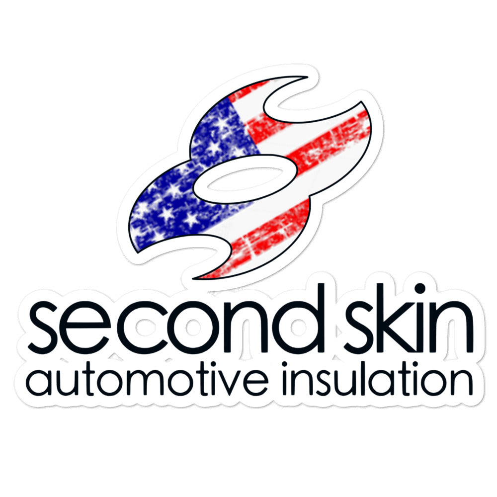 Second Skin Merica Weathered Logo Bubble-free stickers