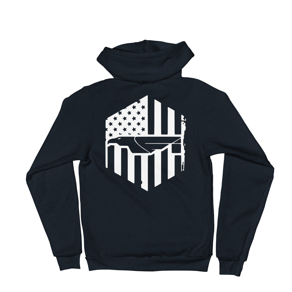 Fi Flag Full Zip Hoodie sweater