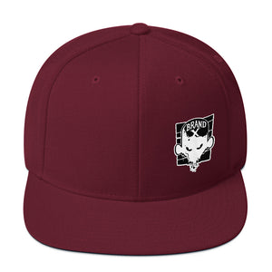 Brand X Face Snapback Hat