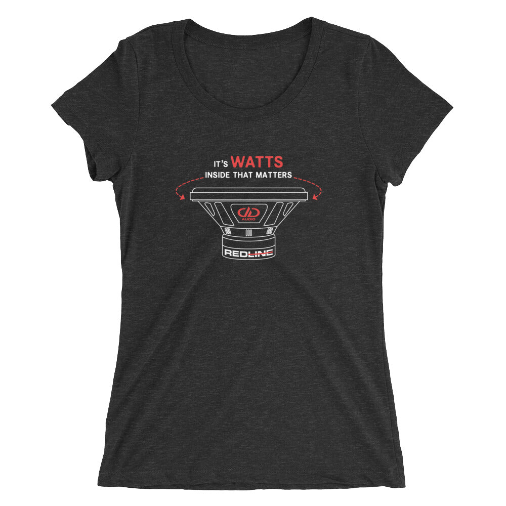 It's WATTS inside that matters Ladies' short sleeve t-shirt
